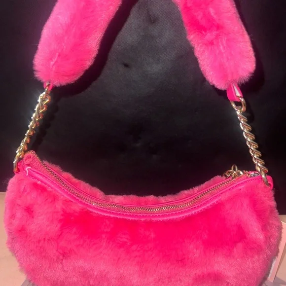 Juicy Couture Pink Fur Shoulder Bag - Picture 3 of 7